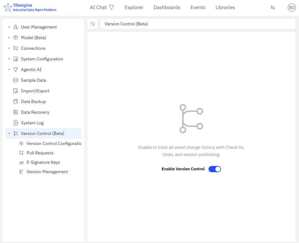 Enable Version Control