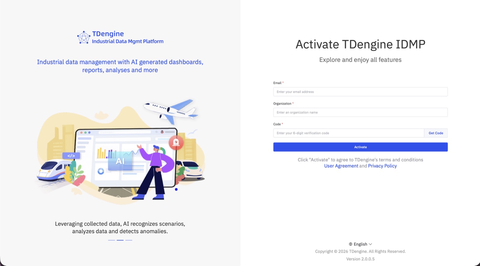 IDMP activation page